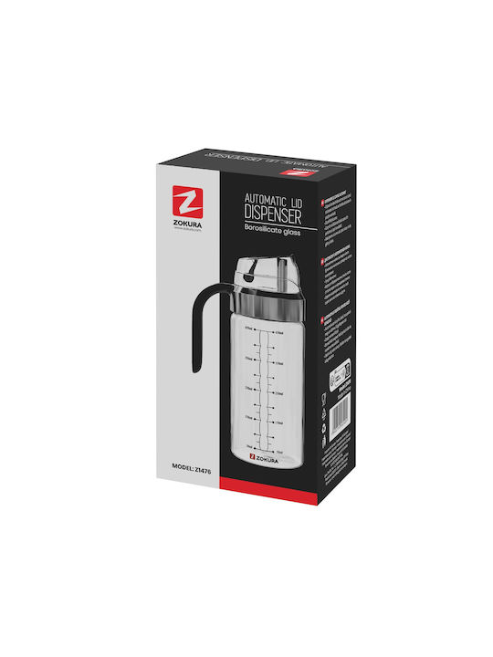Zokura Κανάτα Σερβιρίσματος Γυάλινη 450ml