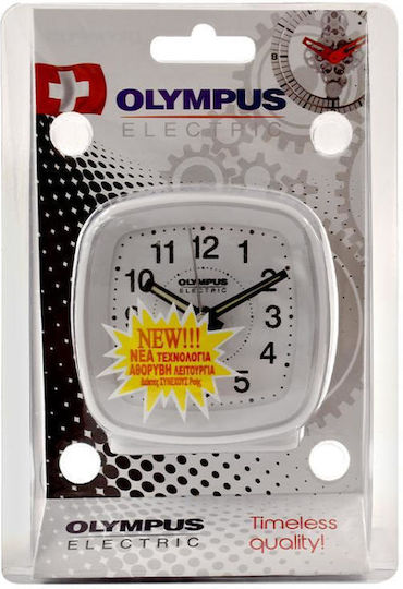 Olympus Silent Tabletop Clock with Indicators with Alarm Clock Black OL-816SP