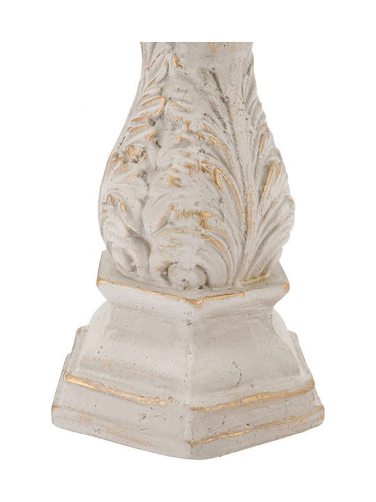 Artekko Candle Holder Concrete in White Colour 19.8x52.5x18cm