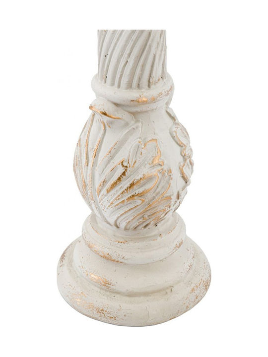 Artekko Cement Candle Holder Concrete in White Colour 22.5x17x22.5cm