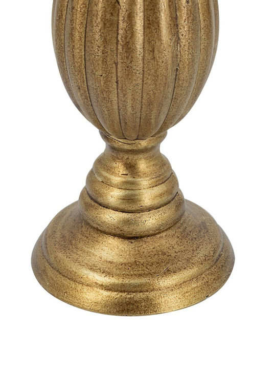 Artekko Solis Gold MDF Kerzenhalter 10,8x10,8x28 cm