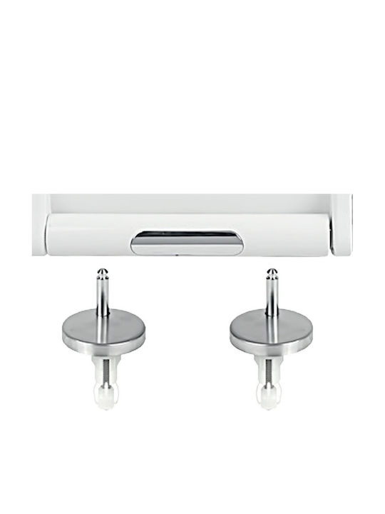 Elvit Capac WC Slim din plastic 40.2x35.6cm Alb