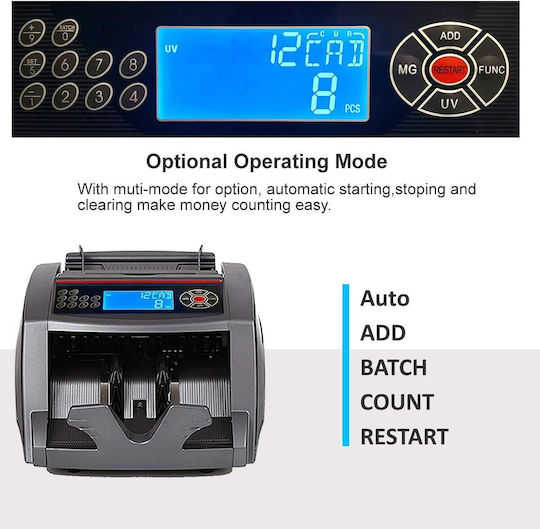 Contor Bancnote cu Detectare UV MG a Falsurilor
