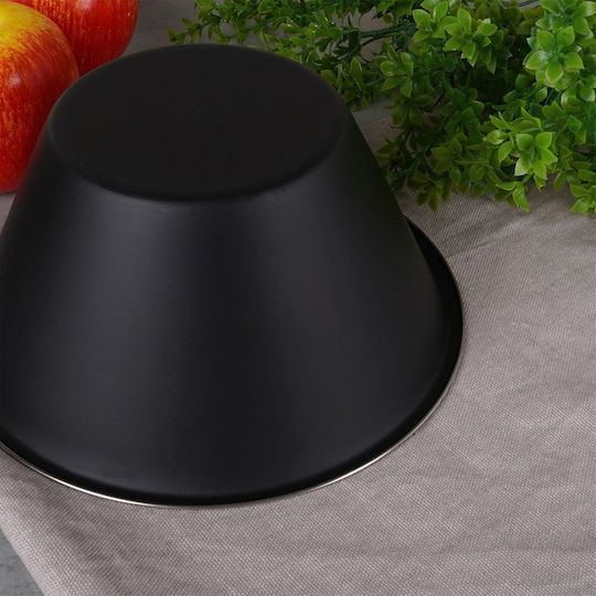 Excellent Houseware Купа за сервиране Кръгла Inox Черен с диаметър 22бр