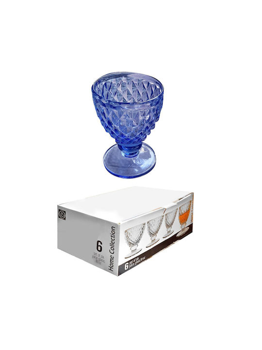 HOMie Servierschüssel Rund Blau mit Durchmesser 13cm 6Stück