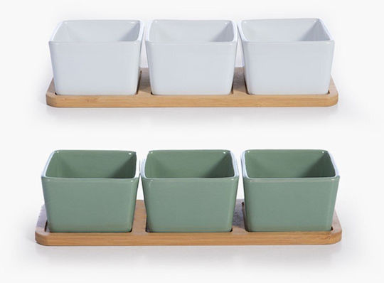 Nef-Nef Homeware Бамбуково Салвия Съд За Сервиране Кръгъл От Бамбук Бял С Диаметър 27.8см 3 Бр Nef-Nef Homeware Бамбуково Салвия Съд За Сервиране Кръгъл От Бамбук Бял С Диаметър 27.8см 3 Бр