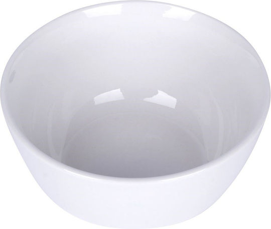 Excellent Houseware Bol de Servire Rotund din Porțelan Alb cu Diametru 15.5buc