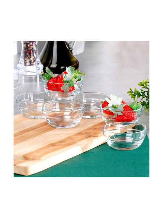 Koopman Round Glass Serving Bowls 6 Pieces