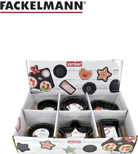 Zenker Backformen und Tabletts Mini Antihaft 60-100ml Set 6 Designs