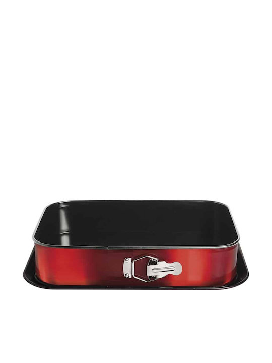 Berlinger Haus Non-stick Aluminum Cake Baking Pan with Removable Bottom Metallic Line Burgundy Collection 39x27x7.5cm
