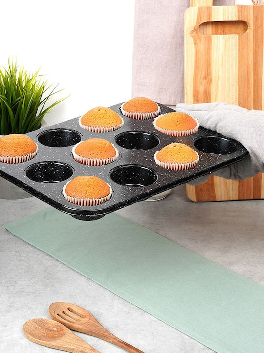 Orion Φόρμα Ζαχαροπλαστικής για Cupcakes/Muffins 12 Θέσεων 35x26.5x3εκ.