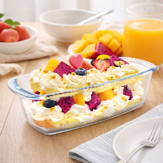 Πυρίμαχη Φόρμα Plumcake Βοριοπυριτικό Γυαλί 27x14 Εκ 1,5 Lt Guardini Yl-tybr1800