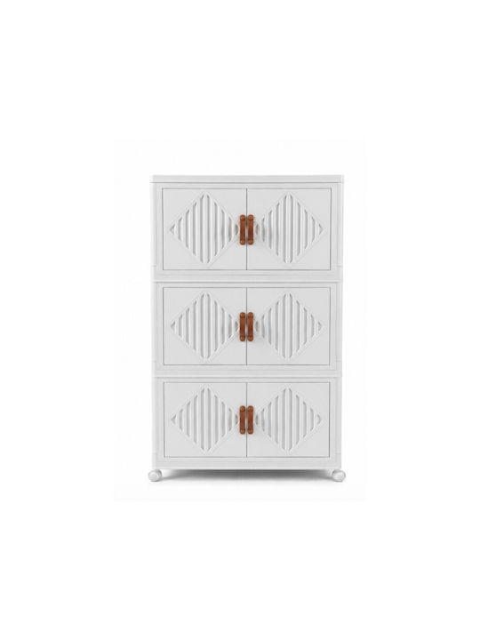 În picioare pe podea de Birou Plastică Ice White 70x41x115cm