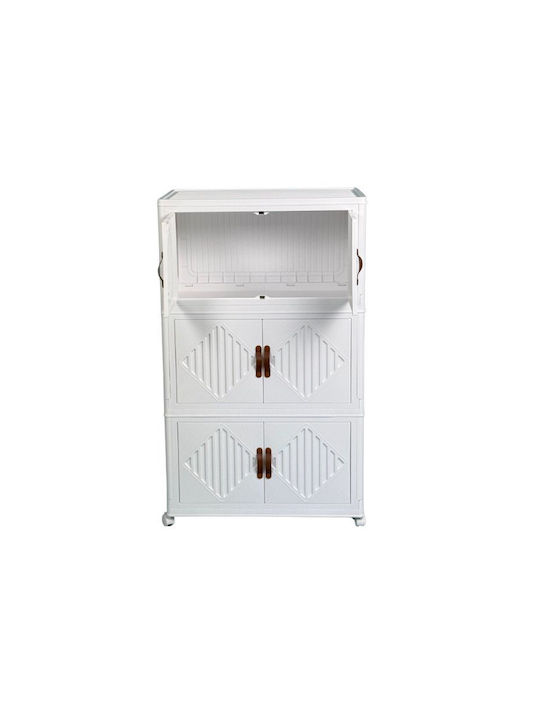 În picioare pe podea de Birou Plastică Ice White 70x41x115cm