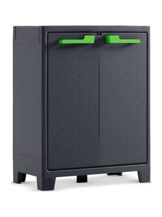 Δίφυλλη Ντουλάπα Moby Πλαστική με 2 Ράφια 80x44x100εκ.