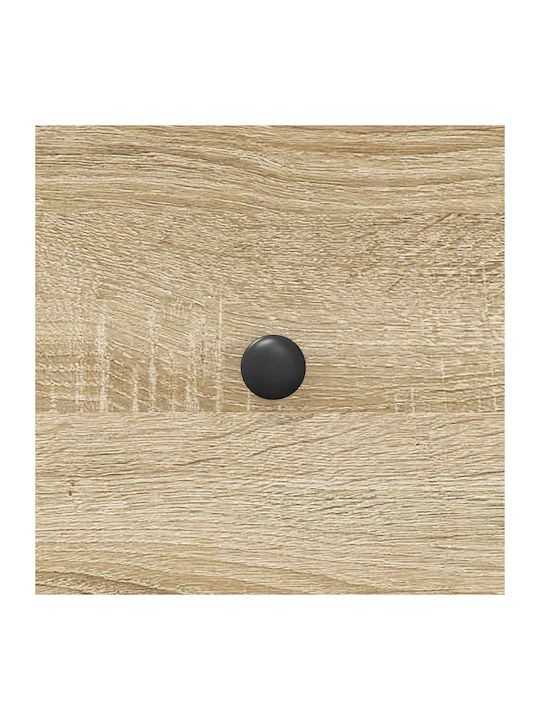 Kommode Schlafzimmer aus Holz & Metall mit 3 Schubladen 66x34.5x90cm