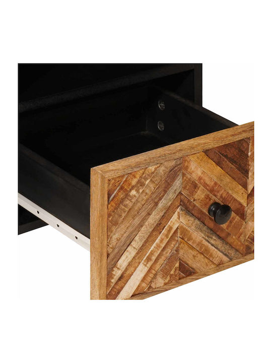Wooden Brown Bedroom Chest of Drawers 100x33.5x46cm