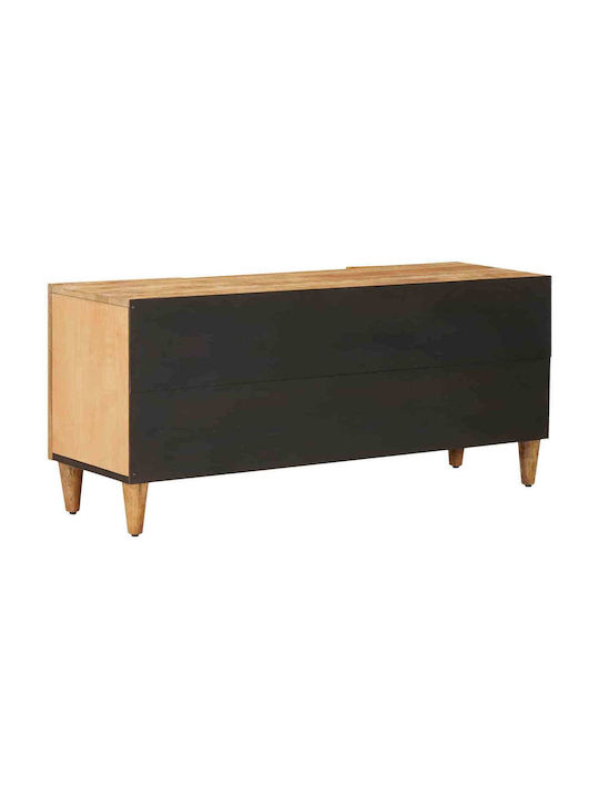 Wooden Brown Bedroom Chest of Drawers 105x33.5x46cm