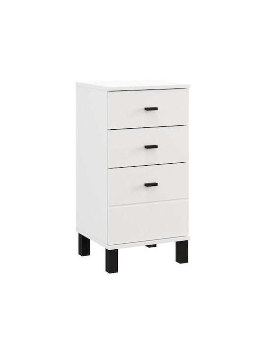 Kommode Schlafzimmer Holz Weiß 39x35x78cm