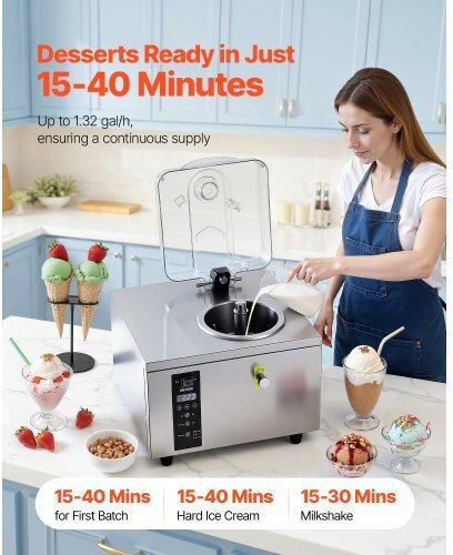 Vevor Commercial Ice Cream Maker 0.5kW 46x46x43cm
