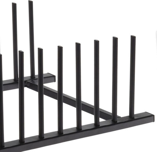 BigBuy Cabinet Dish Rack Metallic 34.5x12.5x12cm Black