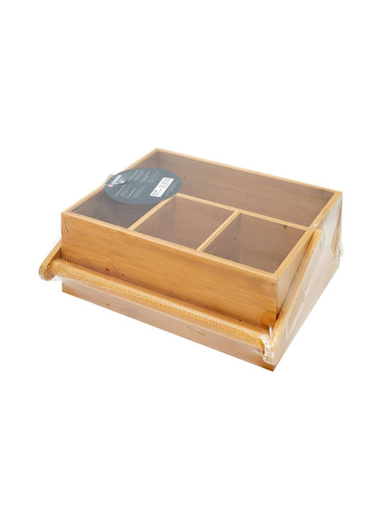 Zokura Suport De Masă Din Bambus 30x21x12 Cm