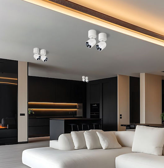 Viokef Single LED Warm White Spot in White Color
