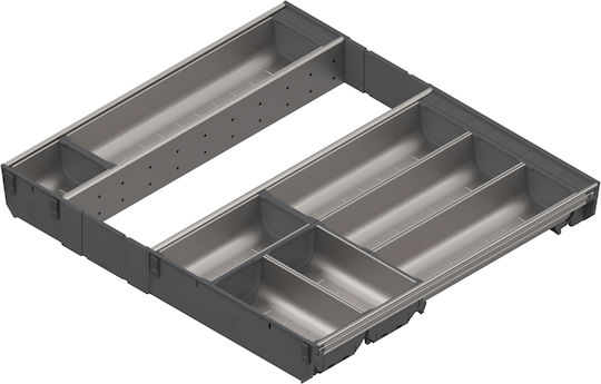 Blum Drawer Cutlery Tray Orga Line Inox 65x45cm Grey