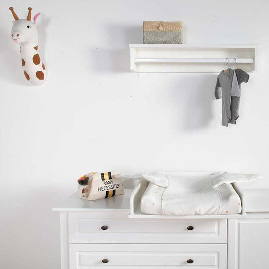 Childhome Kids Decorative Animal Bust Animals White made of Fabric Giraffe 15x25x53εκ.