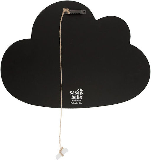 Sass & Belle Kids Wall Decor Cloud Black Chalkboard Cloud 35x2x25εκ.