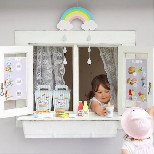 Jabadabado Kids Room Decorative Mobile Rainbow made of Wood Rainbow 50εκ.