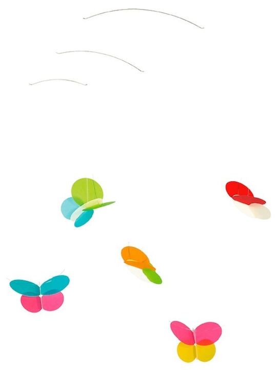 Flensted Mobiles Kinder Dekoratives Zimmermobil Tiere Schmetterlinge 45x68cm