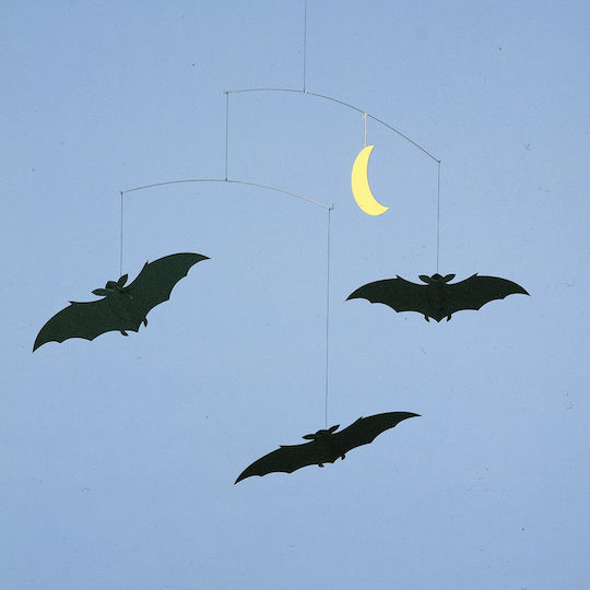Flensted Mobiles Kinder Dekoratives Zimmermobil Tiere Schwarz Fledermäuse 34εκ.