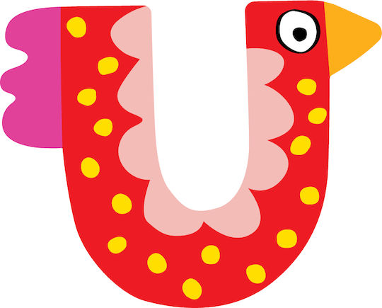 Tatiri Decorative Letter 5x0.5x7cm Tatiri Decorative Letter 5x0.5x7cm