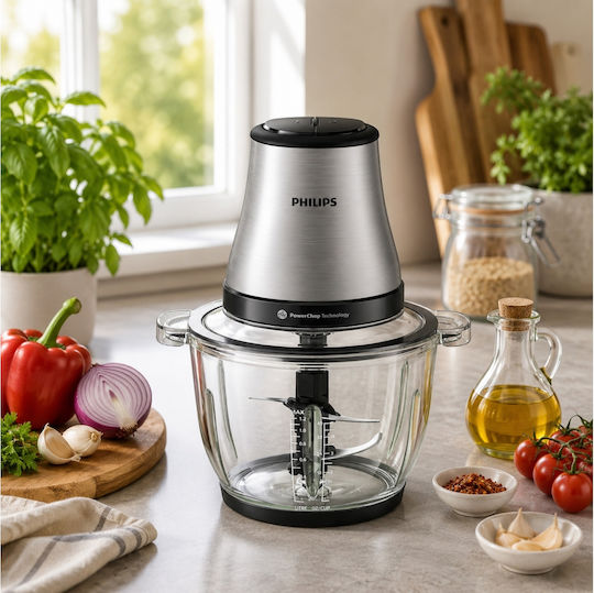 Philips 3000 Series Πολυκόπτης Multi 500W με Δοχείο 2lt Inox