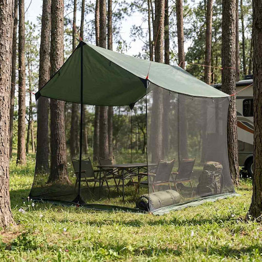 vidaXL Camping Tent Green 270x210x210 cm