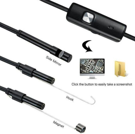 Endoskopkamera für Mobilgeräte mit Auflösung 640x480 Pixel und Kabel 2.5m