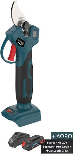 Bormann BBP4128C Ψαλίδι Κλαδέματος Μπαταρίας 20V Solo με Μέγιστη Διάμετρο Κοπής 28mm