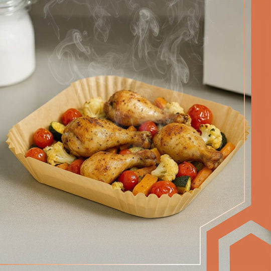 Ruhhy Non-stick Papers for Air Fryer 16x16cm 100 Pieces
