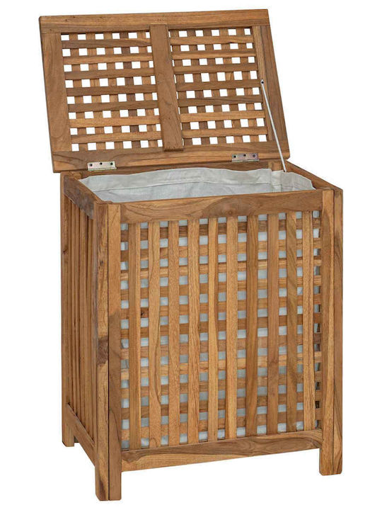 vidaXL vidaXL Wooden Laundry Basket Set with Cap 50x35x60cm Brown