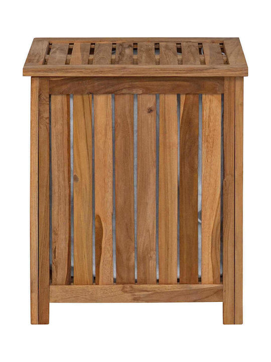 vidaXL Σετ Καλάθια Απλύτων Ξύλινα με Καπάκι 50x35x60cm Καφέ