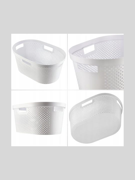 Curver 231009 Καλάθι Απλύτων Πλαστικό 40lt 59x38x27cm Λευκό