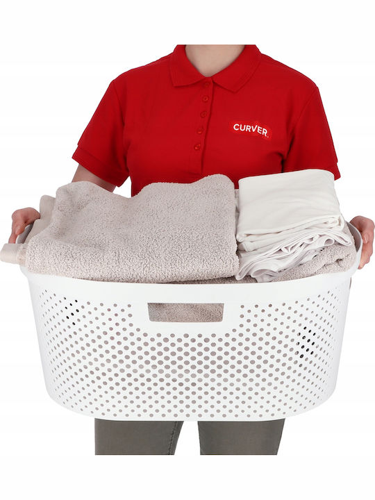 Curver 231009 Καλάθι Απλύτων Πλαστικό 40lt 59x38x27cm Λευκό