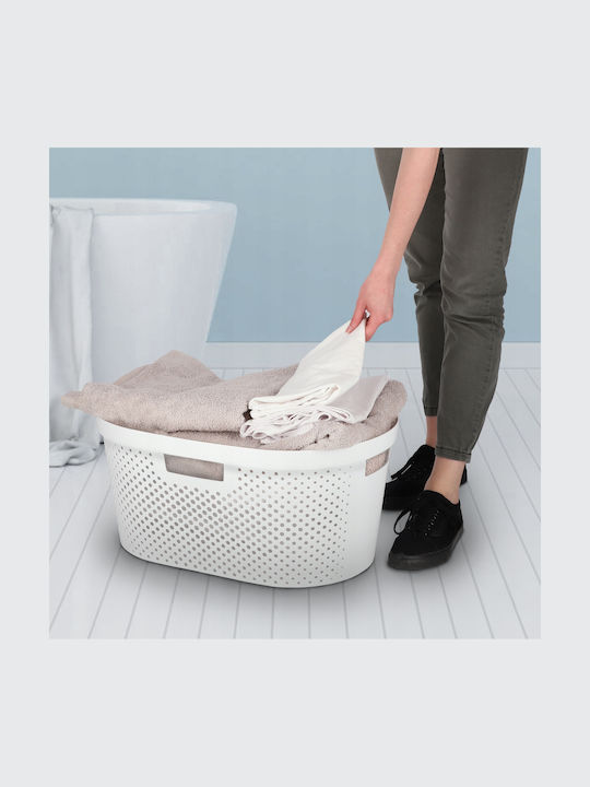 Curver 231009 Καλάθι Απλύτων Πλαστικό 40lt 59x38x27cm Λευκό