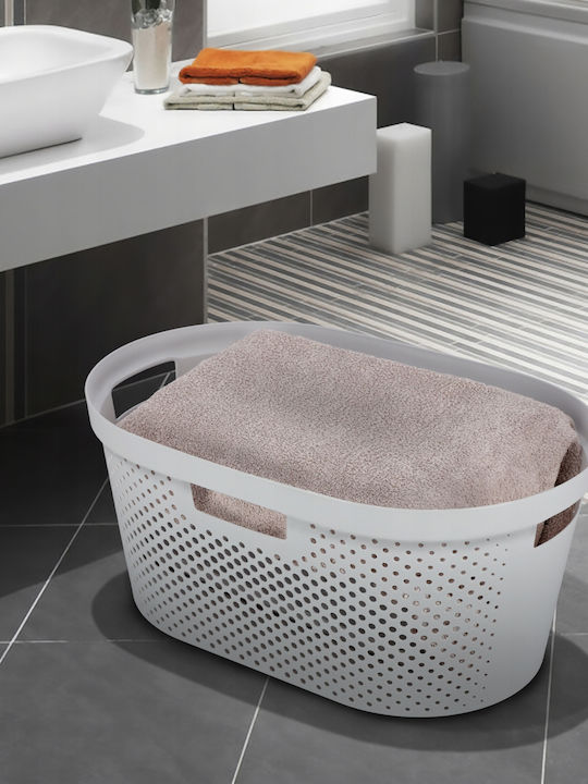 Curver Infinity Καλάθι Απλύτων Πλαστικό 40lt 59x38x27cm Γκρι