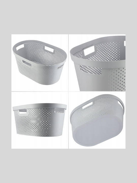 Curver Infinity Καλάθι Απλύτων Πλαστικό 40lt 59x38x27cm Γκρι