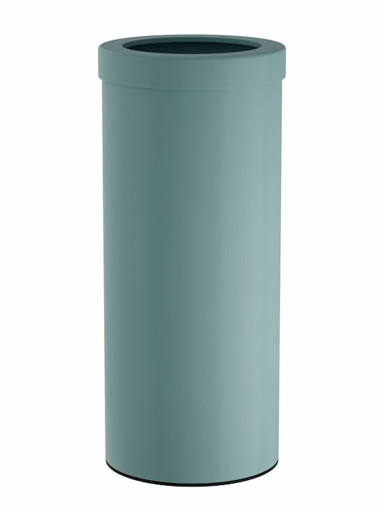 Pam & Co Wäschekorb Metallisch 30lt 25x25x57cm Türkis