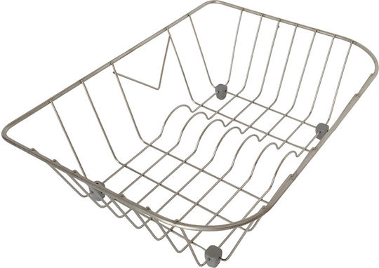 Sanitec Νο 13 Στραγγιστήρι Γούρνας Inox Ασημί 37x33x12cm