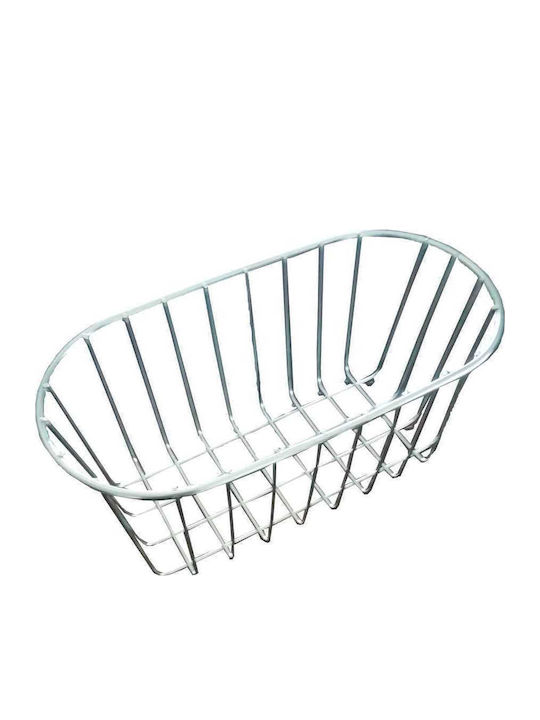 Sanitec Στραγγιστήρι Γούρνας Inox Ασημί 29.5x14cm