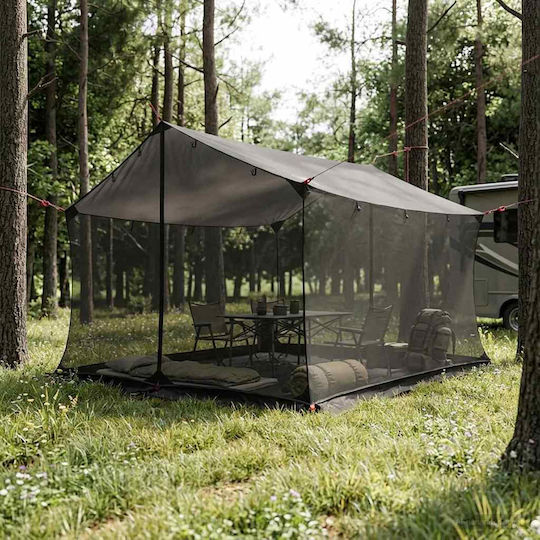 vidaXL Σκηνή Camping Καφέ 340x260x220εκ.